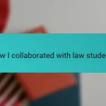 How I collaborated with law students