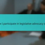 How I participate in legislative advocacy days