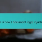 This is how I document legal injustices